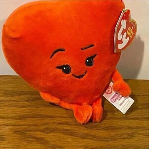 Ty Emoji Movie Heart plus 5” Valentine heart gift‎ with tag